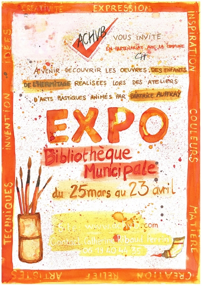 Affiche expo médiathèque l'Hermitage 2016